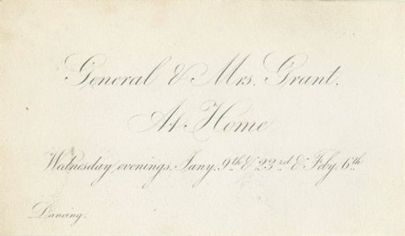 1860s Ulysses S. Grant Dinner Invitation